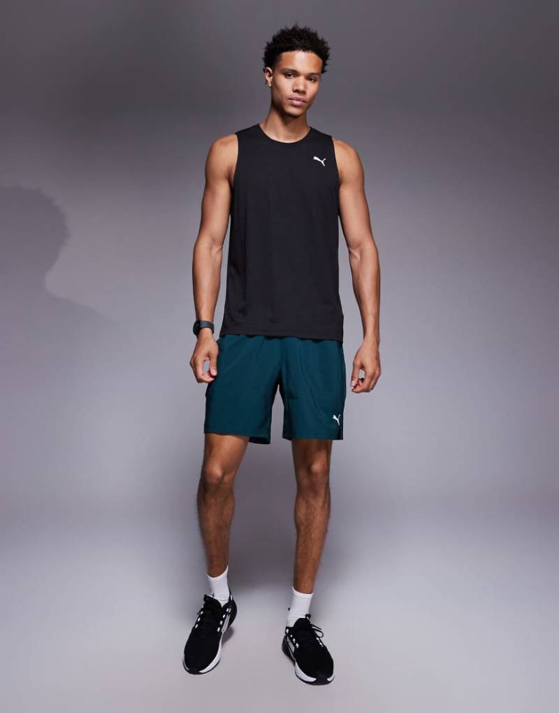 PUMA - Tad Essentials - Sport-Shorts aus Webstoff in Grün, 7 Zoll Schrittlänge von Puma