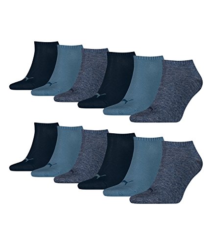 PUMA Unisex Invisible Sneaker Socken 12er Pack, Größe:43-46;Farbe:denim blue (460) von PUMA