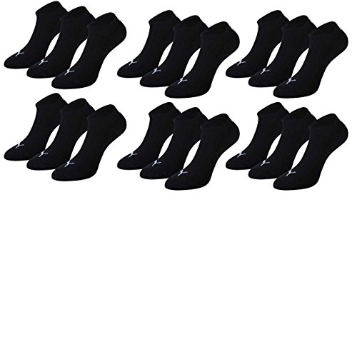 PUMA Unisex Invisible Sneaker Socken 6er Pack, Größe:35-38, Farbe:black von PUMA