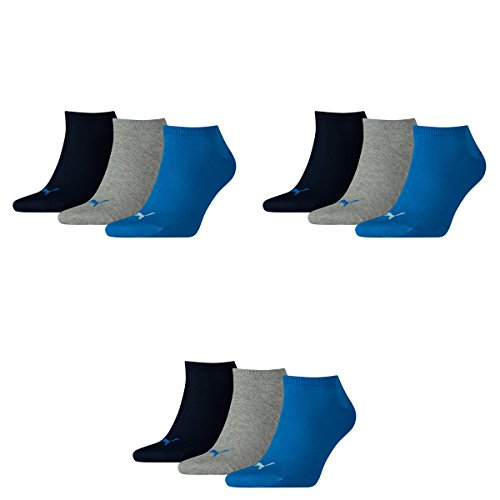 PUMA 9 Paar Sneaker Invisible Socken Gr. 35-49 Unisex für Damen Herren Füßlinge, Socken & Strümpfe:39-42, Farbe:277 - blue/grey mélange PUMA 9 Paar Sneaker Invisible Socken Gr. 35-49 Unisex für Damen Herren Füßlinge, Socken & Strümpfe:39-42, Farbe:277 - blue/grey mélange von PUMA