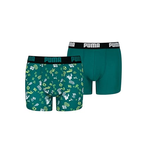 Puma Boy's Boxer Briefs, Green Combo, 158/164 von Puma