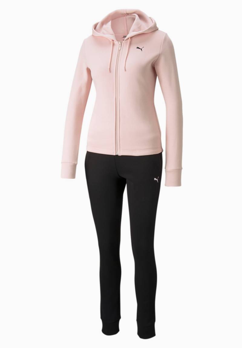 Puma Damen Classic Hooded Sweat Suit FL Trainingsanzug Sportanzug 589132 Rosa von Puma