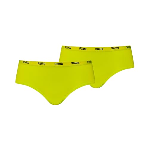 Puma Damen Hipster Unterwäsche, Grün, M (2er Pack) von Puma