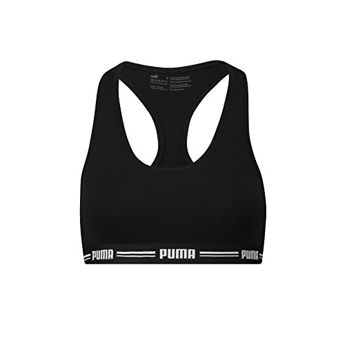 PUMA Damen Iconic Racer Back Bra 2er Pack Black 200 M/5 von PUMA