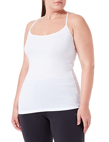 PUMA Damen Iconic Racer Back Tank Top 1P Unterwäsche, White, L von PUMA