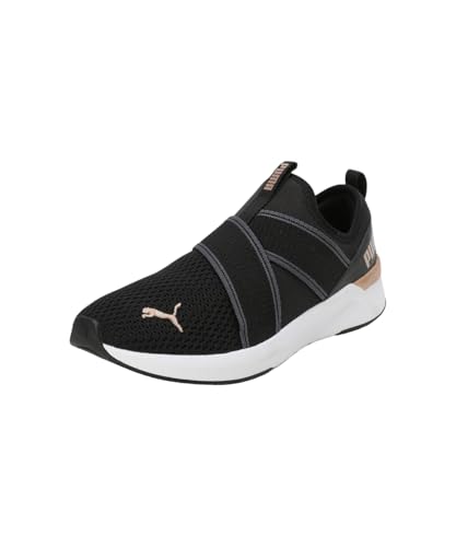 PUMA Damen Softride Harli Slip on WNS Schuhe, Schwarz White Gold, 37 EU von PUMA