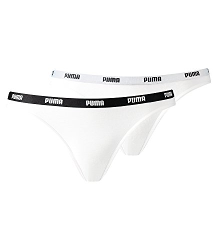 Puma Damen Unterwäsche Iconic Bikini 2P, 2er Pack, White, XL Puma Damen Unterwäsche Iconic Bikini 2P, 2er Pack, White, XL von Puma