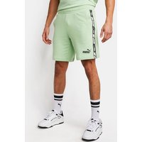 Puma Essentials+ Tape Herren Kurze Hosen - Grün - Größe S - Baumwoll-Frottee von Puma