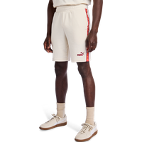 Puma Essentials+ Tape Herren Kurze Hosen - Weiß - Größe XL - Baumwoll-Frottee von Puma