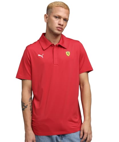 Puma Ferrari Sportswear Cloudspun Polo Rosso T-Shirt für Herren, Rosso Corsa, XL von PUMA