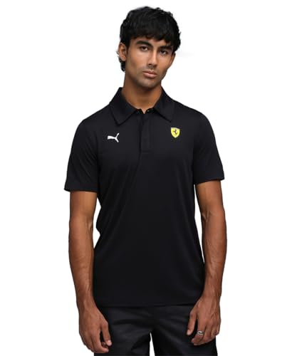 Puma Ferrari Sportswear Cloudspun Poloshirt für Herren, Puma B, Puma Schwarz, L von PUMA