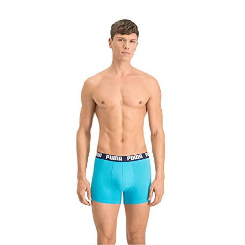 PUMA Herren Puma Basic 2p Boxer Shorts, (Aqua/ Blue 796), L EU von PUMA