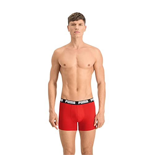 PUMA Herren Puma Basic 2p Boxer Shorts, (Red/ Black 786), M EU von Puma