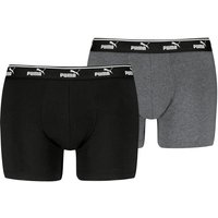 Puma Herren Boxershort PUMA ELEMENTS MEN LOGO ELASTIC BOXER 2er Pack von Puma