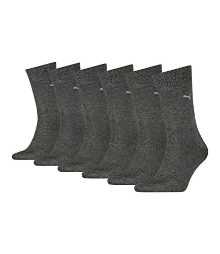 PUMA Herren Business Socken Strümpfe Classic Socks 272001001 6 Paar, Farbe:Grau, Größe:39-42, Menge:6 Paar (3x 2er Pack), Artikel:272001001-201 anthracite von PUMA