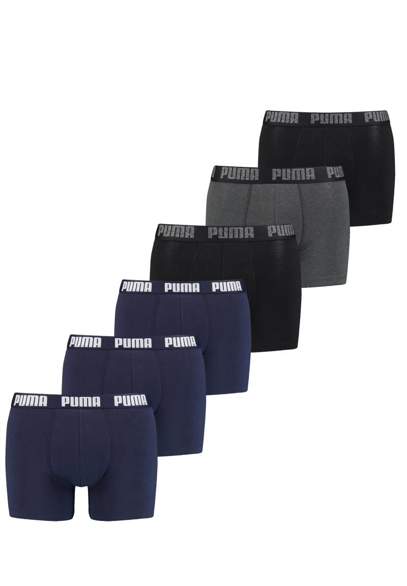 Puma Herren Cat Boxer Shorts Everyday Unterhose Pant Unterwäsche 6 er Pack von Puma