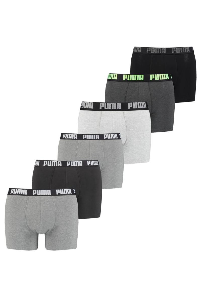 Puma Herren Cat Boxer Shorts Everyday Unterhose Pant Unterwäsche 6 er Pack von Puma