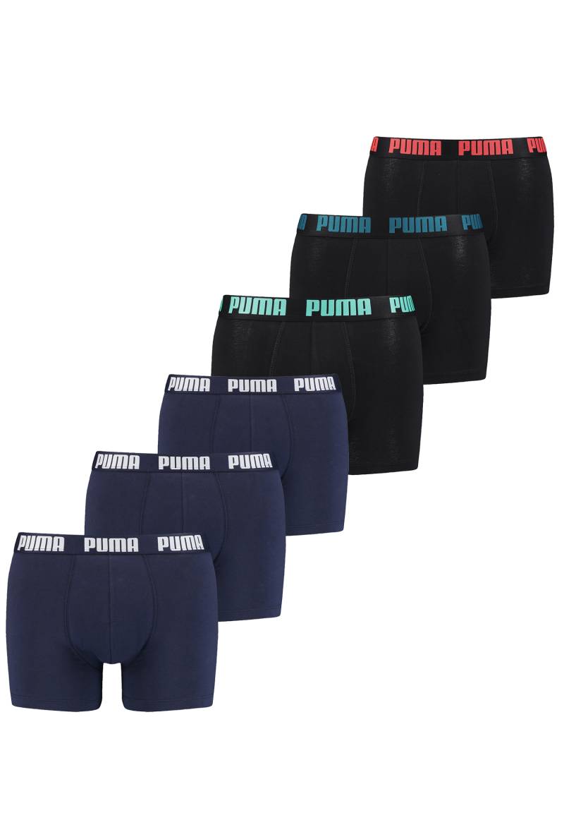 Puma Herren Cat Boxer Shorts Everyday Unterhose Pant Unterwäsche 6 er Pack von Puma