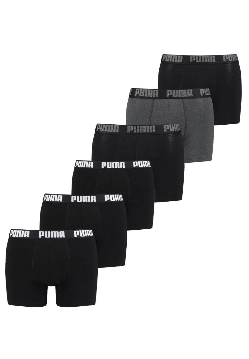 Puma Herren Cat Boxer Shorts Everyday Unterhose Pant Unterwäsche 6 er Pack von Puma