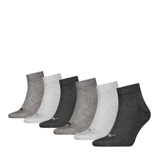 Puma Herren Damen UNISEX QUARTER PLAIN ECOM 6er Pack Schwarz Weiß Grau Blau, Größe:39-42, Farbauswahl:Anthraci/l Mel Grey/m Mel Grey 003 Puma Herren Damen UNISEX QUARTER PLAIN ECOM 6er Pack Schwarz Weiß Grau Blau, Größe:39-42, Farbauswahl:Anthraci/l Mel Grey/m Mel Grey 003 von Puma