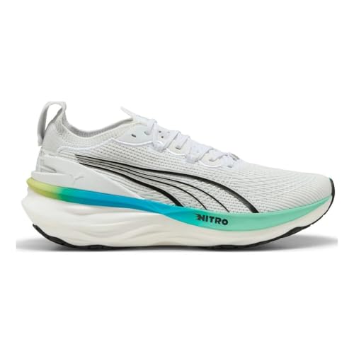 Puma Herren Foreverrun Nitro 2 Laufschuhe Stabilitätsschuh Puma White-Speed Blue - Weiß 45 von PUMA