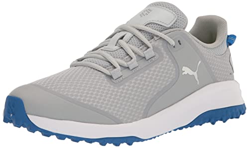 Puma Herren Fusion Grip Extra Breit Golfschuhe, Flat Light Gray Silver Team Royal, 46 EU Weit Puma Herren Fusion Grip Extra Breit Golfschuhe, Flat Light Gray Silver Team Royal, 46 EU Weit von PUMA