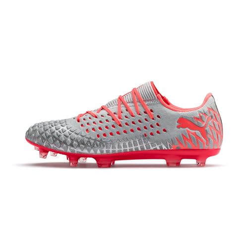 Puma Herren Future 4.1 Netfit Low Fg/ag Fußballschuhe, Grau (Glacial Blue-NRGY Red-High Risk Red 01), 44.5 EU von Puma