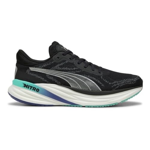 Puma Herren Magnify Nitro 2 Laufschuhe Neutralschuh Puma Black-Aquatic-Blue Crystal - Schwarz 44,5 Puma Herren Magnify Nitro 2 Laufschuhe Neutralschuh Puma Black-Aquatic-Blue Crystal - Schwarz 44,5 von Puma
