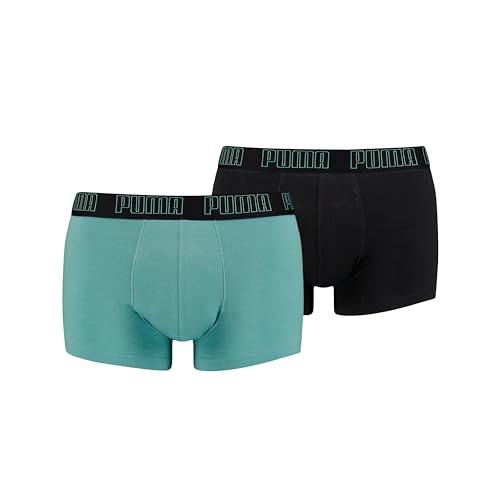 Puma Herren Trunk Unterwäsche, Beige, L (2er Pack) von Puma