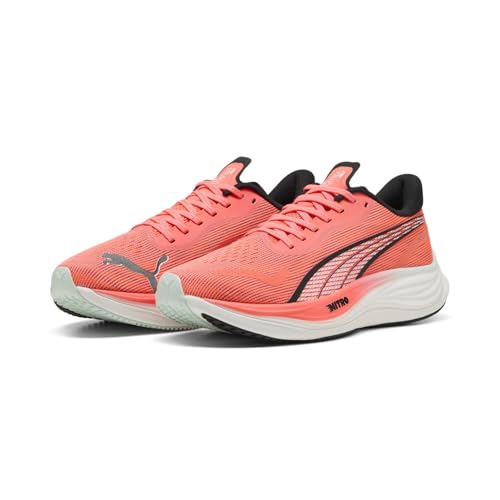 Puma Herren Velocity Nitro 3 Laufschuhe Neutralschuh Glowing Red-Puma Black-Puma White - Rot 42 von PUMA