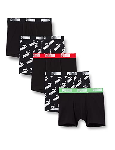 Puma Kinder Boxer Unterwäsche, Schwarz, 158-164 (5er Pack) von PUMA