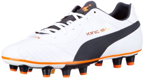 Puma King Finale SL i FG 102511, Herren Sportschuhe - Fußball, Weiss (White-Dark Navy-Team orange 01), EU 45 (UK 10.5) (US 11.5) von Puma