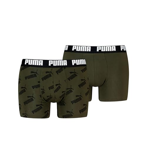 Puma Men's Boxer Shorts, Dark Olive/Black, XL von Puma