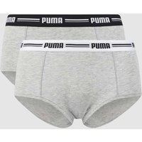 Puma Panty mit Stretch-Anteil im 2er-Pack in Mittelgrau, Größe M Puma Panty mit Stretch-Anteil im 2er-Pack in Mittelgrau, Größe M von Puma