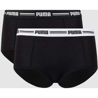 Puma Panty mit Stretch-Anteil im 2er-Pack in Black, Größe L von Puma