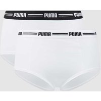 Puma Panty mit Stretch-Anteil im 2er-Pack in Weiss, Größe L von Puma