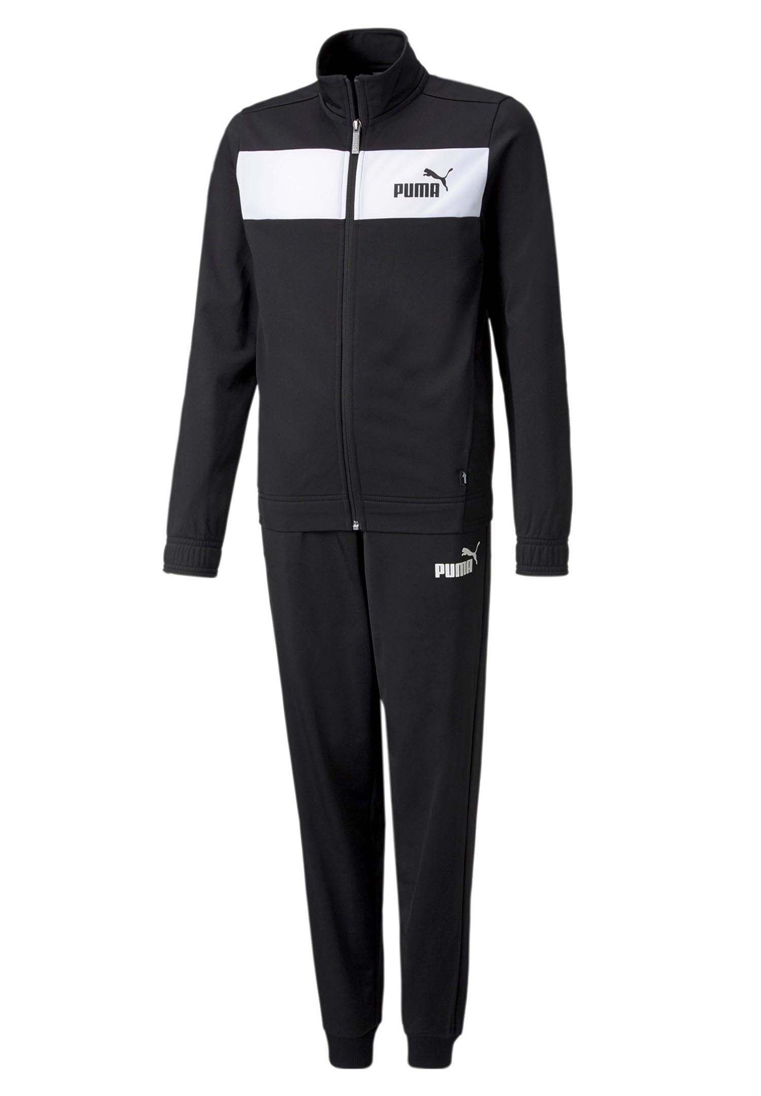 Puma Poly Suit cl B Kinder Unisex Trainingsanzug Sportanzug 589371 01 Schwarz von Puma