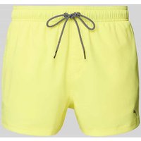 Puma Regular Fit Badehose mit Logo-Print in Gelb, Größe XXL von Puma