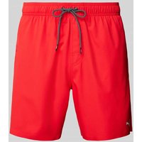 Puma Regular Fit Badehose mit Reißverschlusstasche in Rot, Größe S Puma Regular Fit Badehose mit Reißverschlusstasche in Rot, Größe S von Puma