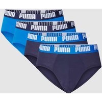 Puma Slip mit elastischem Logo-Bund im 4er-Pack in Royal, Größe L von Puma