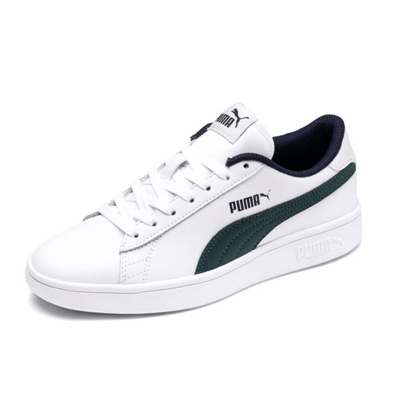 Puma Smash v2 L JR Junior Kinder Sneaker Schuhe Leder weiß 365170 10 von Puma