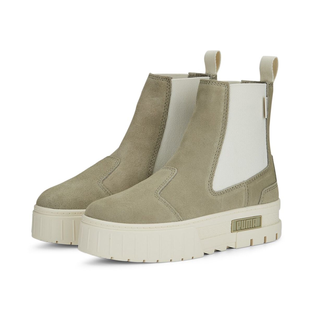 Puma Sneaker high - Mayze Chelsea Suede Wns - EU36 bis EU41 - für Damen - Größe EU36 - oliv von Puma