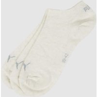 Puma Sneakersocken mit Label-Details im 3er-Pack in Beige Melange, Größe 39/42 von Puma