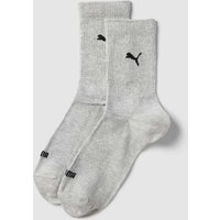 Puma Socken mit Label-Details im 2er-Pack in Silber Melange, Größe 35/38 von Puma