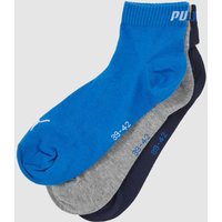 Puma Socken mit Label-Details im 3er-Pack in Royal, Größe 43/46 von Puma