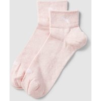 Puma Socken mit Logo-Print im 2er-Pack in Rose Melange, Größe 39-42 von Puma