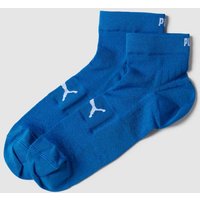 Puma Socken mit eingewebten Label-Details im 2er-Pack Modell 'Quarter' in Royal, Größe 39/42 von Puma