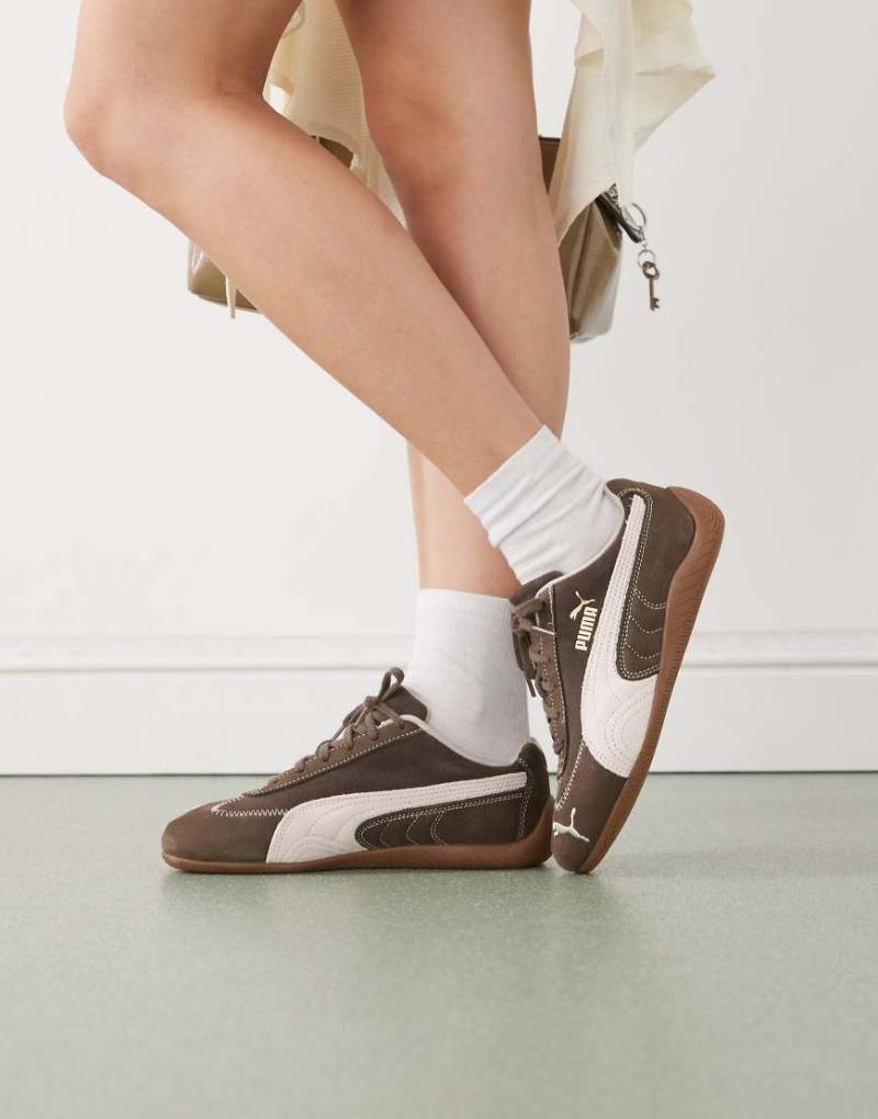 Puma - Speedcat Wine Club - Sneaker in Braun und Hellrosa von Puma