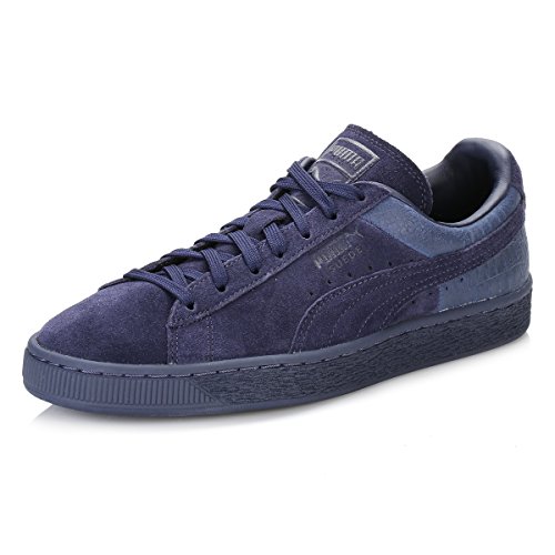 Puma Suede Classic Casual Emboss,Herren Sneakers, Blau (PEACOAT 02PEACOAT 02), 37 EU von PUMA