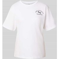 PUMA T-Shirt mit Label-Stitching in Weiss, Größe XS von Puma